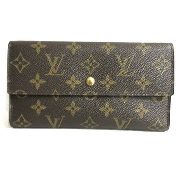 LOUIS VUITTON Monogram Porto Tresor International M61215 Wallet 3 Fold Long Unisex