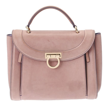 SALVATORE FERRAGAMO Ferragamo Gancini Sofia Rainbow Pink RM-21G919 Women's Leather Bag