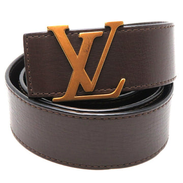 LOUIS VUITTON Suntulle LV Initial 40 #106-116 Women's Belt M690U2 Utah Leather Brown