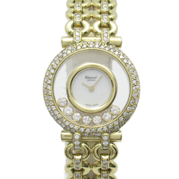 CHOPARD Happy Diamonds Wrist Watch Watch Wrist Watch 20/5543 Mechanical Automatic White White shell K18 [Yellow Gold] 20/5543