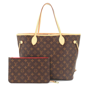 LOUIS VUITTON Monogram Neverfull MM Tote Bag Brown Series M41177 RFID