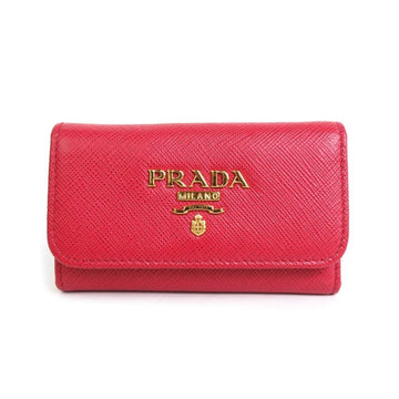 PRADA key case leather red unisex 1PG222