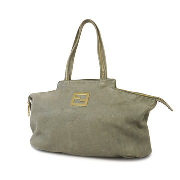 FENDIAuth  Women's Leather Shoulder Bag,Tote Bag Gray