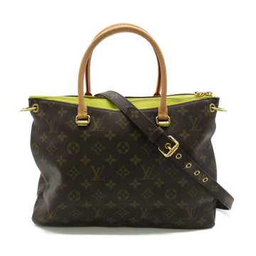 LOUIS VUITTON Tote Bag Brown Yellow Monogram PVC coated canvas M41419