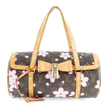 Louis Vuitton Papillon GM Cherry Blossom Takashi Murakami M92009 Monogram Canvas Brown BA0028 Women's Handbag