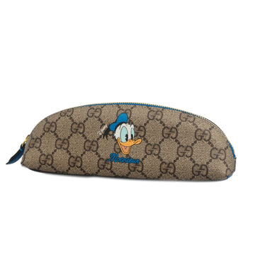 GUCCIAuth  Pouch Disney Collaboration 662129 Women's GG Supreme Pouch Beige