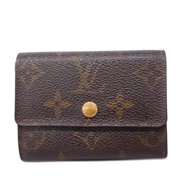 LOUIS VUITTON Wallet/Coin Case Monogram Portomone Pla M61930 Brown Men's Women's