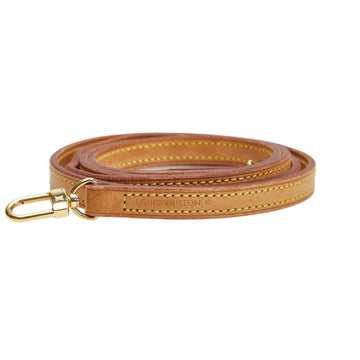 LOUIS VUITTON Shoulder Strap Brown Gold Leather Ladies