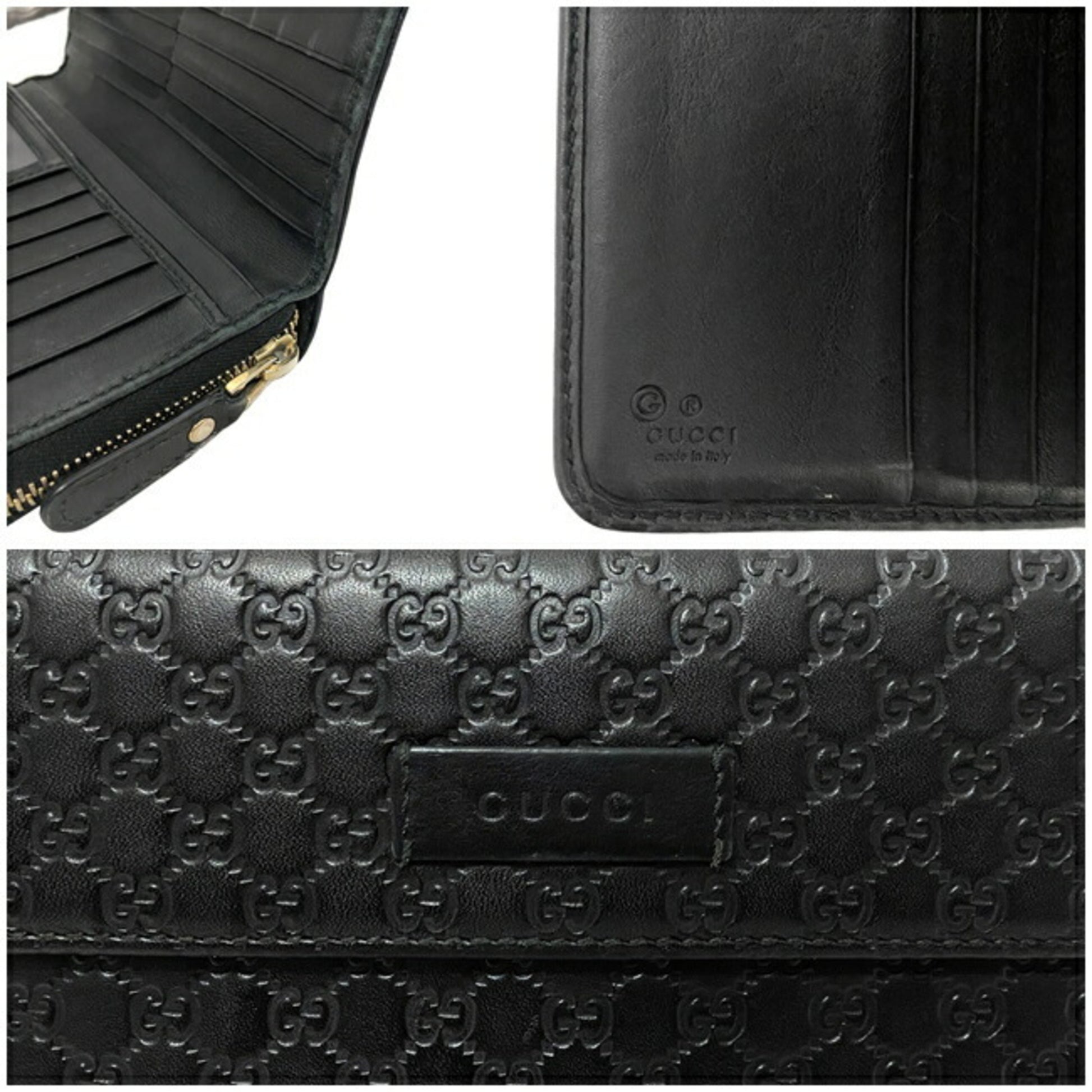 Gucci Gucci Bifold Long Wallet 449364 Black