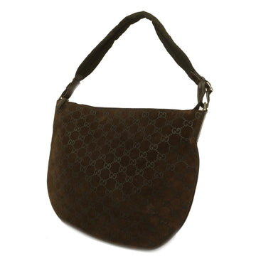 GUCCIAuth  Shoulder Bag 001 1206 Women's Suede Brown