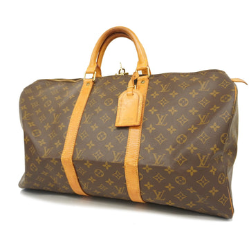 LOUIS VUITTONAuth  Monogram Keepol 50 M41426 Men,Women,Unisex Boston Bag