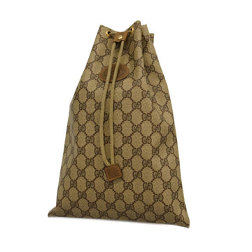 GUCCI Pouch GG Supreme 97 19 303 Brown Beige Gold Hardware Women's