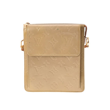 LOUIS VUITTON Vernis Motte Beige M91225 Women's Monogram Shoulder Bag