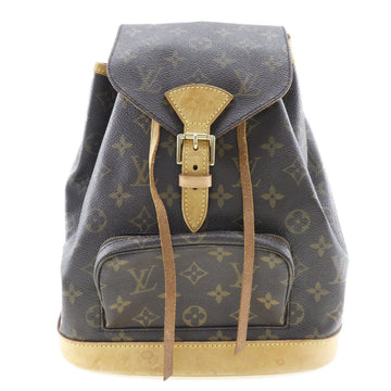 LOUIS VUITTON Montsouris MM rucksack daypack * junk M51136 monogram canvas brown SP0967 ladies