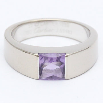 CARTIER Tank Ring White Gold [18K] Fashion Amethyst Band Ring Silver