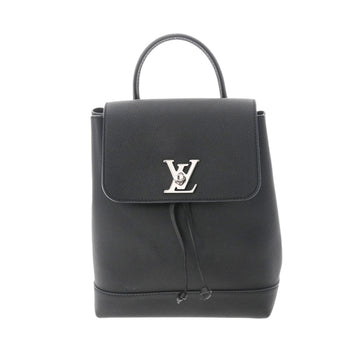 LOUIS VUITTON Lock Me Backpack Noir M41815 Ladies Taurillon Leather Daypack