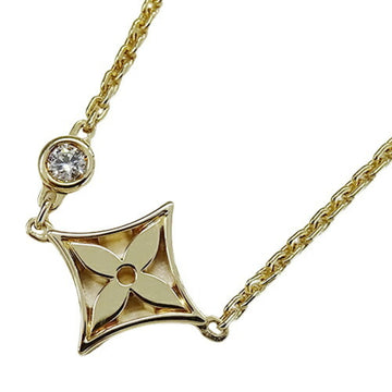 Louis Vuitton Necklace Women's Diamond 750YG Pandan Tiff Monogram Ideal Q93280