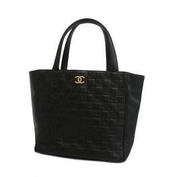 CHANELAuth  Icon Women's Leather Tote Bag Black