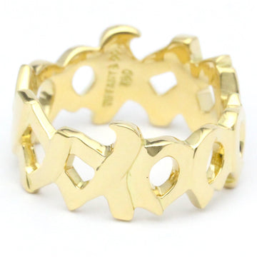 TIFFANY LOVE & KISS Ring Yellow Gold [18K] Fashion No Stone Band Ring Gold