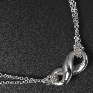 TIFFANY Necklace Infinity Double Chain Silver 925 &Co. Women's