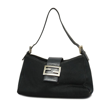 Fendi Mamma Bucket Handbag Handbag Women's Nylon Handbag Black