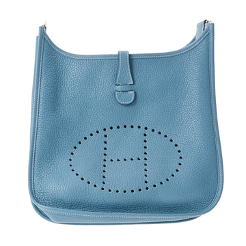 Hermes Picotin Lock GM T Engraved 2015 Ladies Handbag Taurillon Clemence  Blue Electric x (Palladium)
