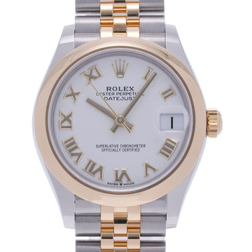 ROLEX Datejust 31 April 2023 278243 Women's YG SS Watch Automatic White Dial