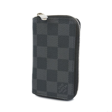 LOUIS VUITTONAuth  Damier Graphite Zippy Coin Purse N63076 Men's Coin Purse