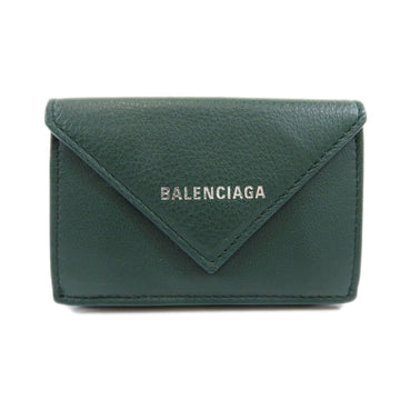 BALENCIAGA trifold mini wallet bifold leather ladies
