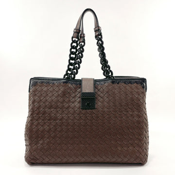 BOTTEGA VENETA Intrecciato Tote Bag Leather BOTTEGAVENETA Women's Brown