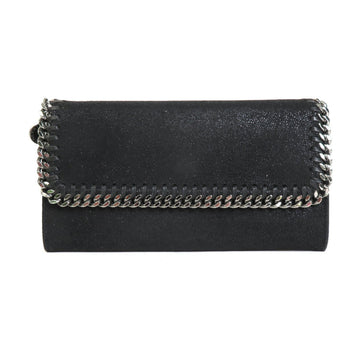 STELLA MCCARTNEY Long Wallet Synthetic Leather Black Ladies