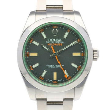 ROLEX Milgauss Oyster Perpetual Watch Stainless Steel 116400GV Automatic Men's