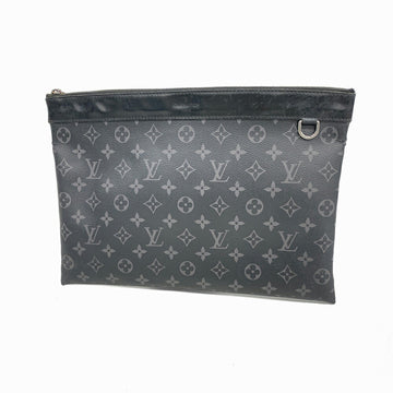 LOUIS VUITTON Clutch Bag Monogram Eclipse Pochette Discovery M62291 Black Men's