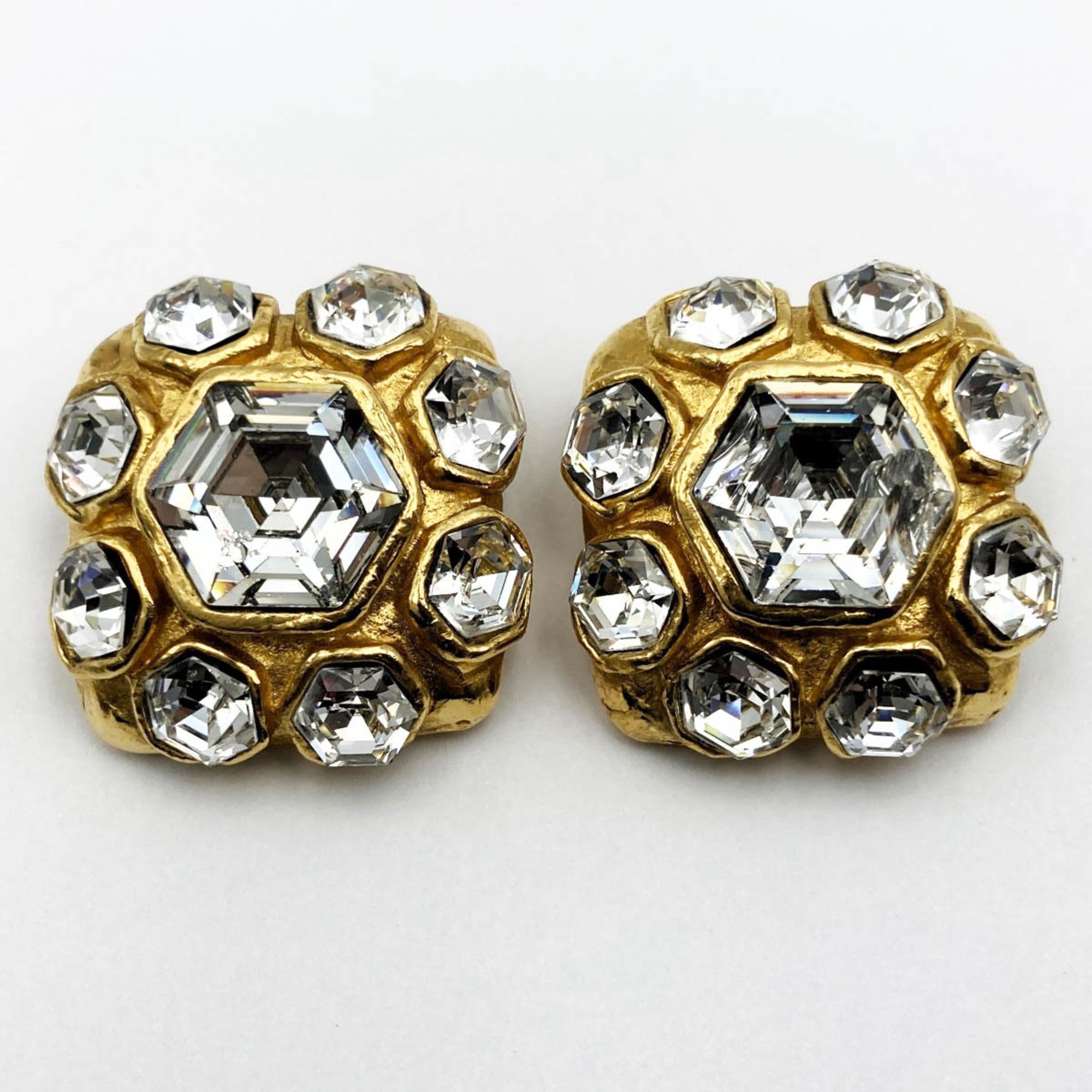 Gold plated store chanel earrings