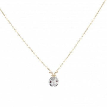 TIFFANY Ladybird Motif Schlumberger Necklace/Pendant K18YG Yellow Gold PT950