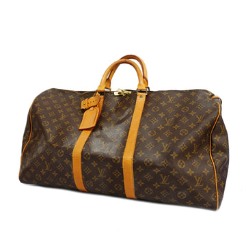 LOUIS VUITTONAuth  Monogram Keepol 55 M41424 Men,Women,Unisex Boston Bag