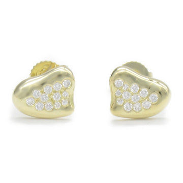 TIFFANY&CO Full Heart Diamond Pierced earrings Pierced earrings Clear K18 [Yellow Gold] Clear