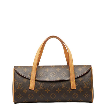 LOUIS VUITTON Monogram Sonatine Handbag M51902 Brown PVC Leather Women's