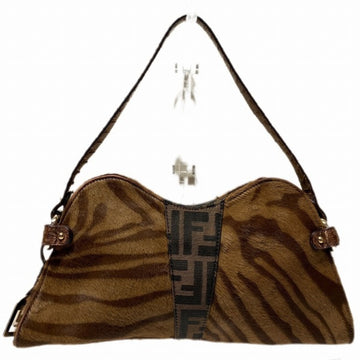 FENDI Zucca pattern Haraco one shoulder bag ladies