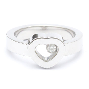 CHOPARDPolished  Happy Diamond Heart Ring US 5 White Gold 82/4354-20 BF559209