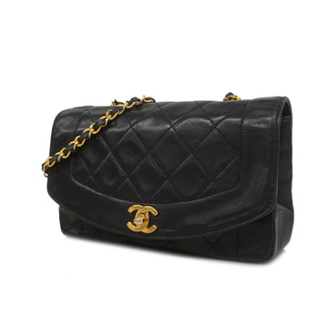 Chanel Matelasse Diana Flap Single Chain Lambskin Women's Leather Shoulder