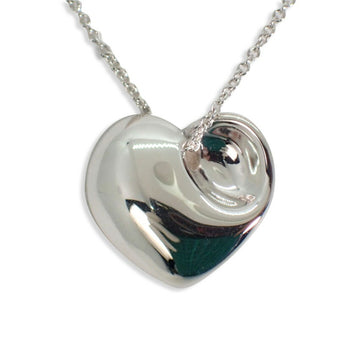 TIFFANY 925 fold heart pendant necklace