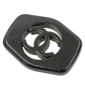 CHANEL Cocomark Brooch Black Ladies