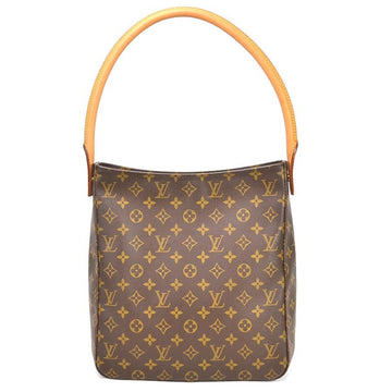 Louis Vuitton Shoulder Bag Monogram Looping GM Brown Canvas Women's M51145