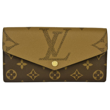 LOUIS VUITTON Portefeuille Sarah Long Wallet Monogram Giant Reverse Canvas M80726