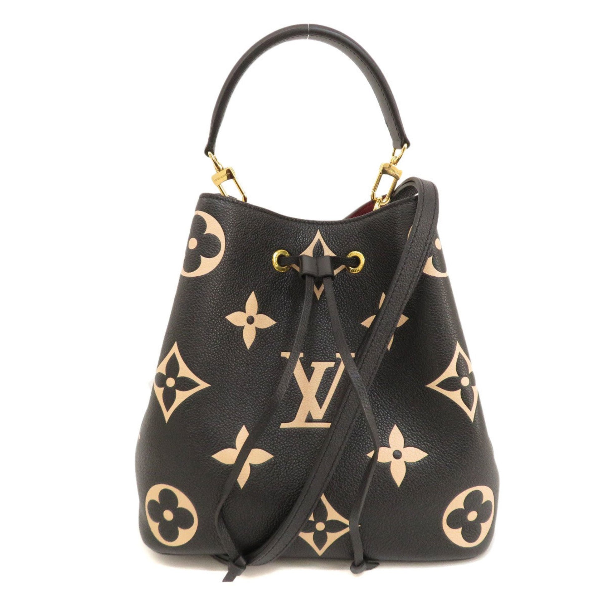 Louis Vuitton, Bags, Louis Vuitton Empreinte Monogram Neonoe Mm Black  Beige