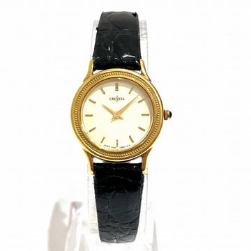 SEIKO Cresta 1F20-OH40 Quartz 18KT Watch Ladies