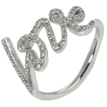 TIFFANY Paloma Graffiti Love Ring No. 8 Small &Co. K18WG Diamond