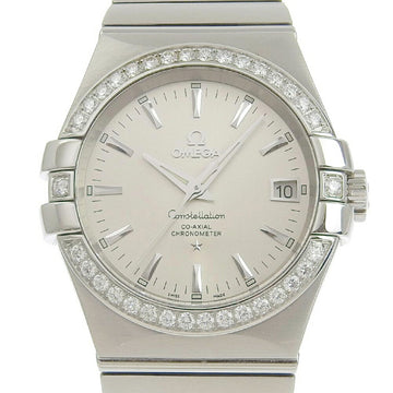 OMEGA Constellation Coaxial Diamond Bezel 123.15.35.20.02.001 Stainless Steel x Silver Automatic Winding Men's Dial Watch
