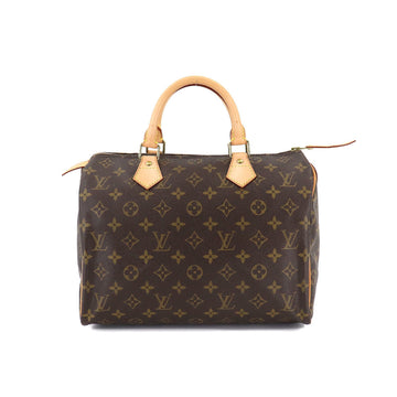 Louis Vuitton Monogram Speedy 30 Hand Bag Brown M41526 Gold Hardware